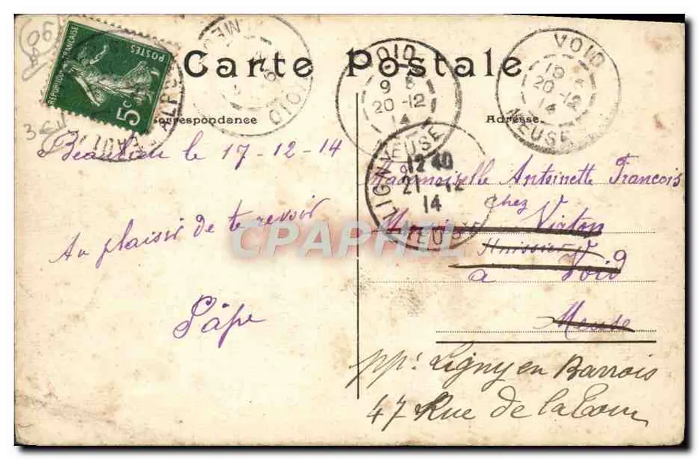 Beaulieu — Hotel Bristol — Costa Azul — P.A. 1028 - Verso