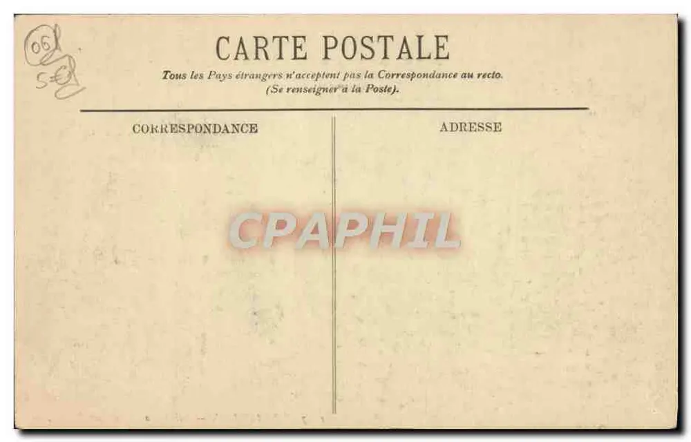 Beaulieu — Saint-Jean e o Cap Ferrat — editor anônimo, n° 04 - Verso