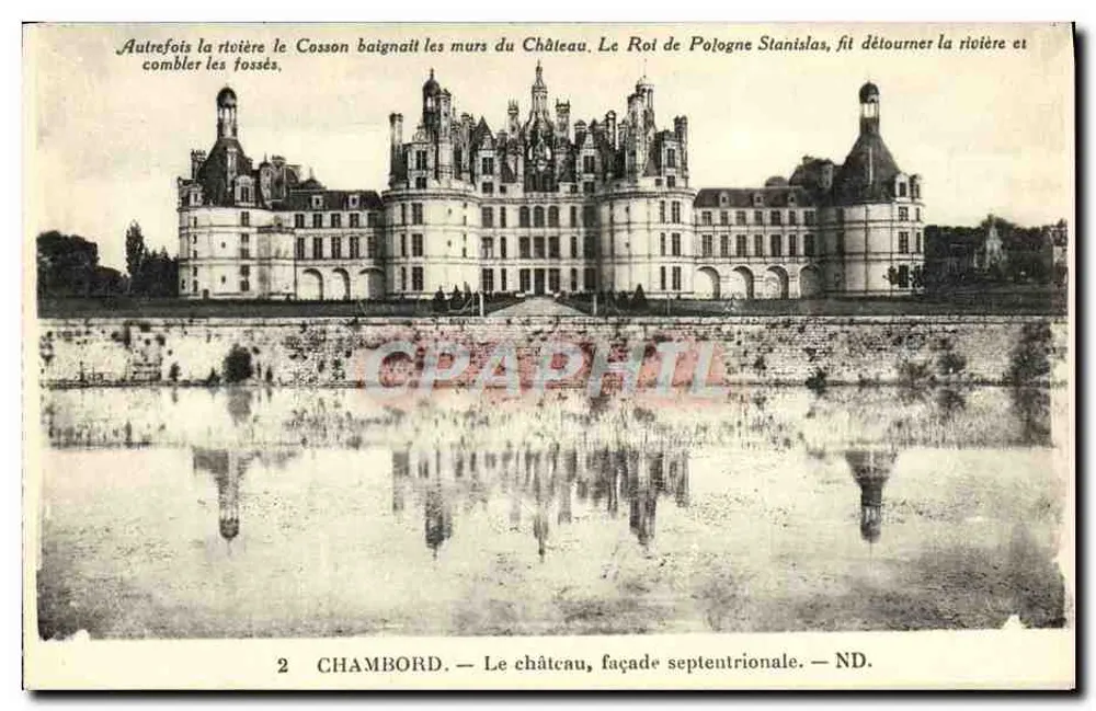 Chambord — Das Schloss, nördliche Fassade — ND. - Vorderseite