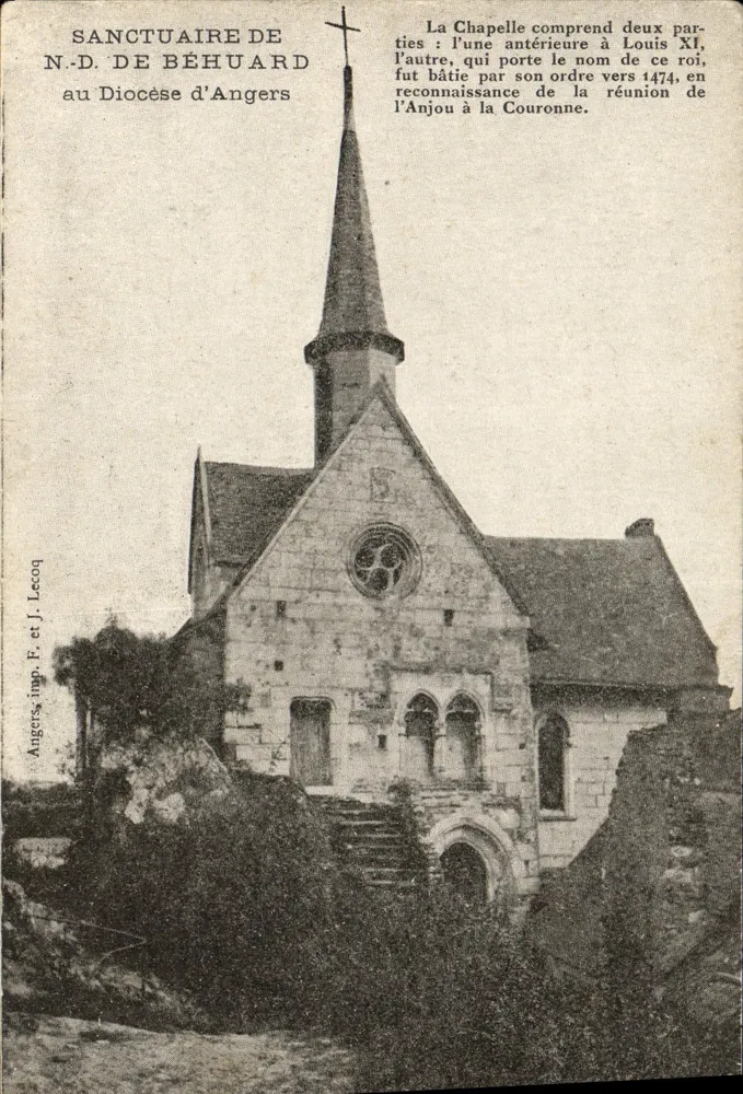 Heiligtum der N.D. de Béhuard — Angers, Verlag F. et J. Lecoq - Vorderseite