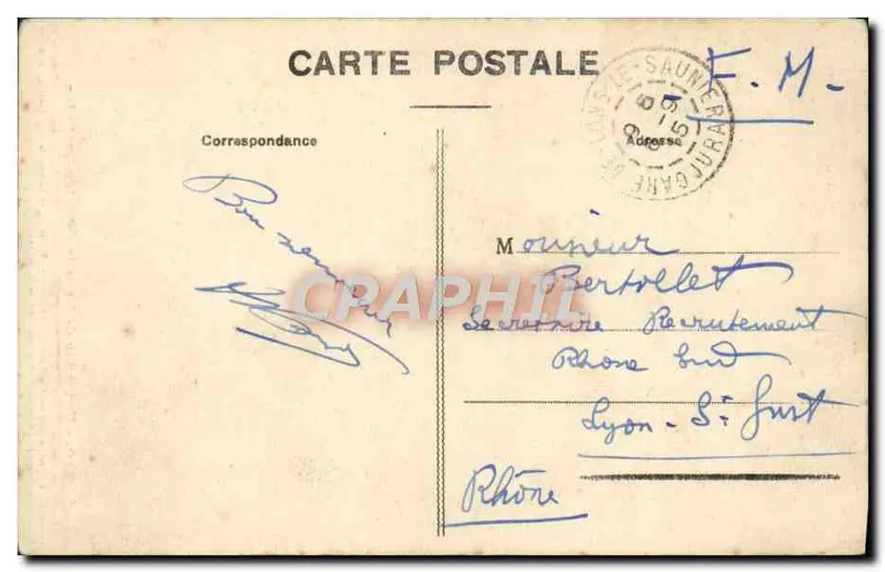 Grand-Saunier-Wasserfall — Fächer der Ain-Fluss — Verlag HERISSON, Nr. 1000 - Rückseite