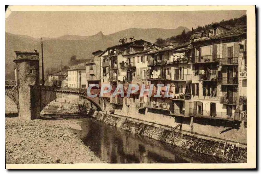 Sospel (Alpes-Maritimes) — Alte Häuser am Bévéra — Les Editions d'Art YV/N - Vorderseite
