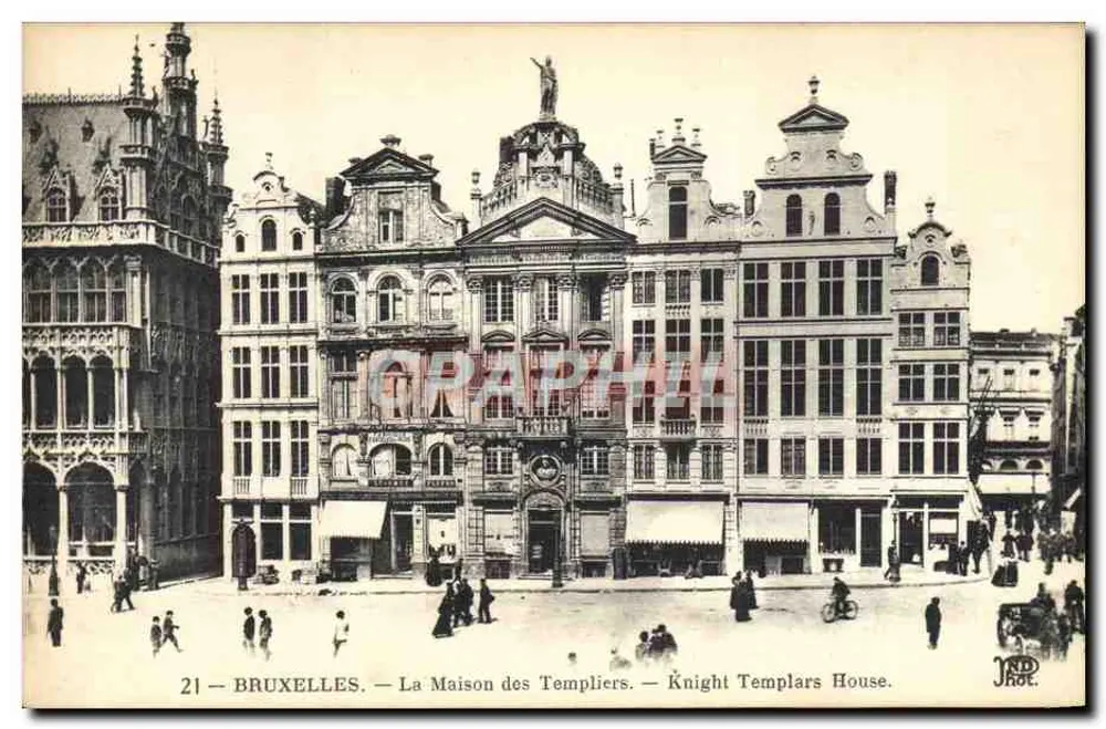 Bruxelles — La Maison des Templiers — Knight Templars House - Voorkant