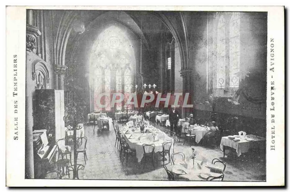Salle des Templiers — Hôtel de L'Évêque, Avignon — éditeur non identifié - Recto