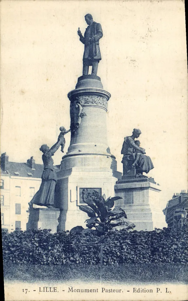 Lille - Monument Pasteur — Edição P. L. n°17 - Frente