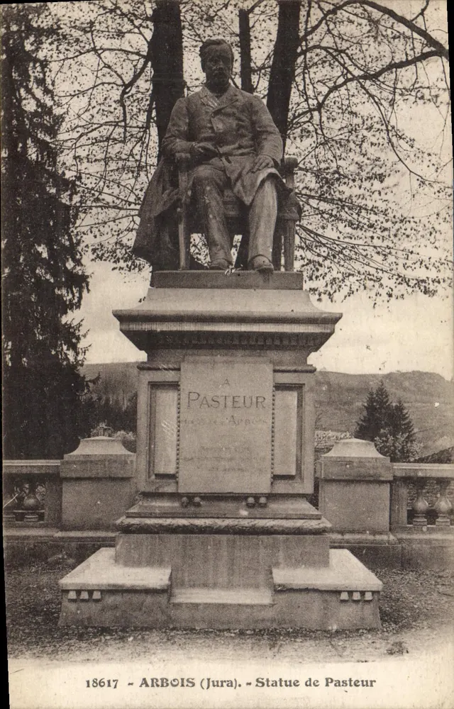Estátua de Pasteur — Arbois (Jura) — Les Éditions C. Léon Béassion - Frente