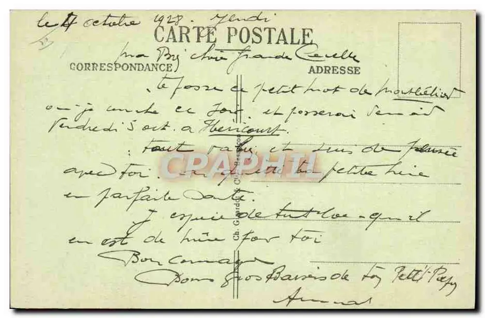 Arbois (Jura) — Casa Pasteur — CPHAPHIL n°22455 - Verso
