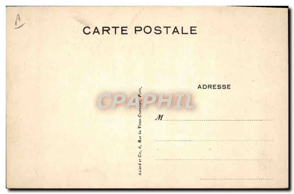 L. PASTEUR — Retrato — Foto M. P. Nadar - Verso
