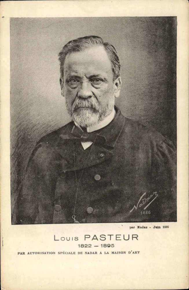 Louis Pasteur — retrato — Maison d'Art, edição oficial Strasbourg 1925 - Frente