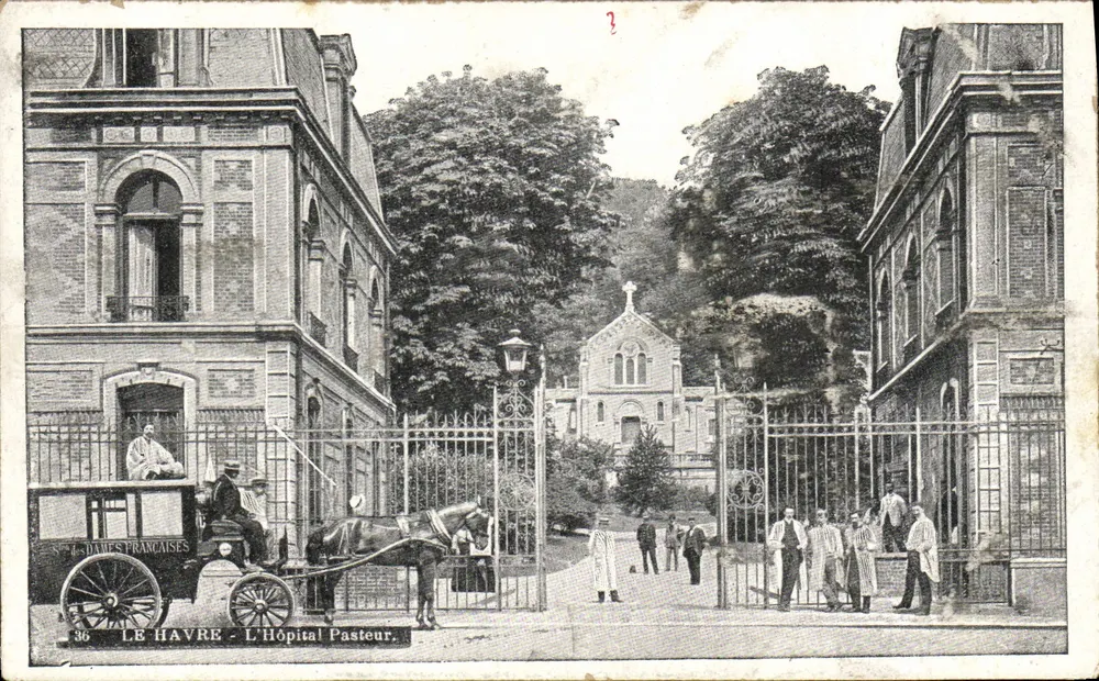 Le Havre - O Hospital Pasteur — Irmãs das Damas Francesas, n°36 - Frente