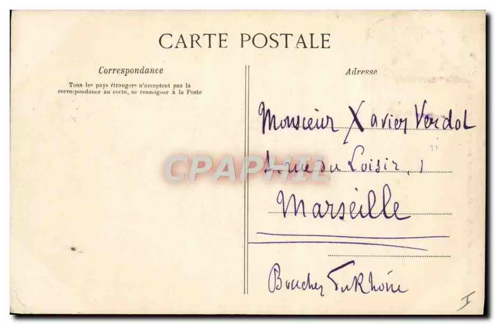 PARIS — Monument de Pasteur — C.L.C. n°694 - Verso