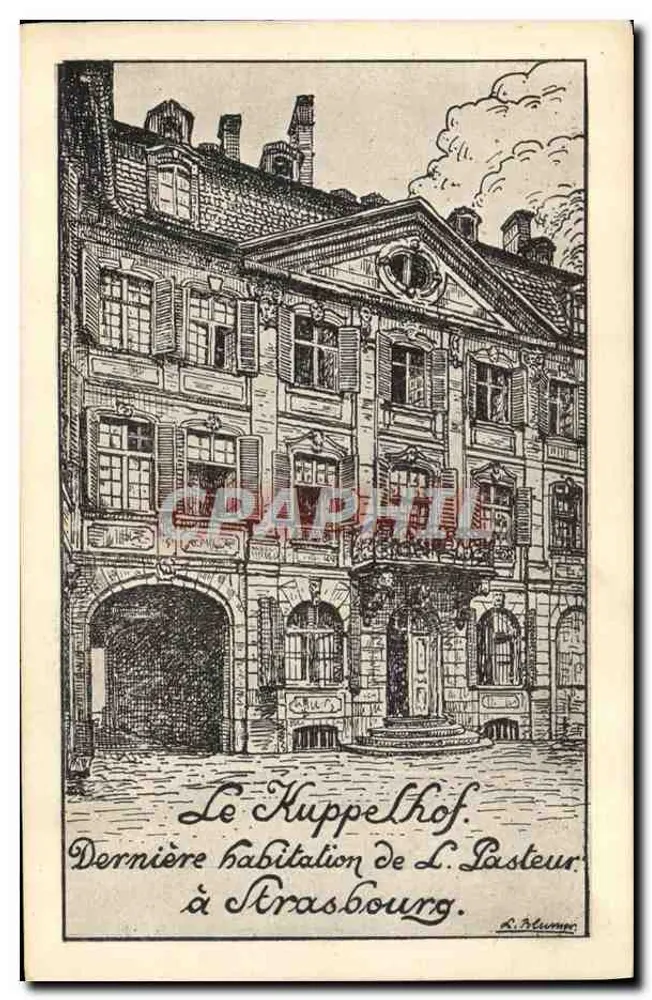 O Kuppelhof — Última residência de L. Pasteur em Strasbourg — Edição da Maison d'Art - Frente