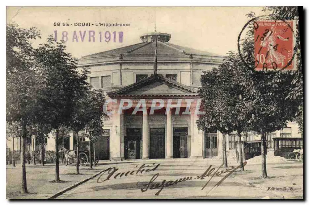 Douai — L'Hippodrome — Édition D. W. n° 58 bis - Frente