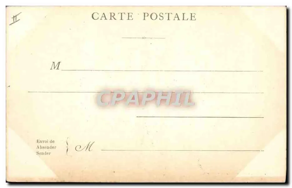 Paris — Longchamps — Editor desconhecido, número de série não visível - Verso