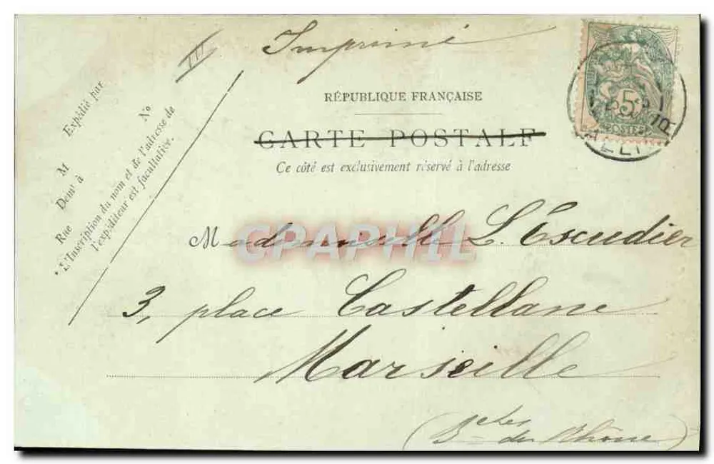 Vichy — O Campo de Corridas — LL. 25-5-03 - Verso