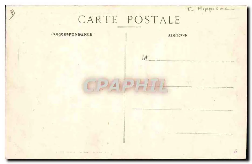 Pompadour — Rennplatz und Tribünen — Foto von P. Régis - Rückseite