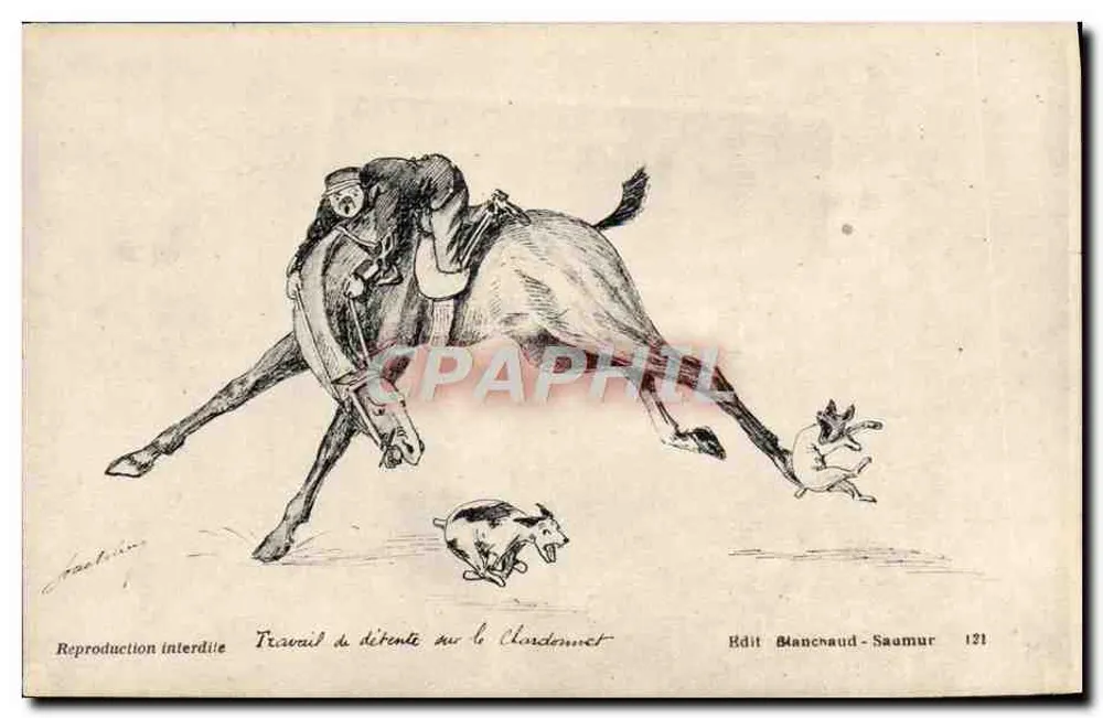 Erholungsarbeit am Chordonnet — Verlag Blanchaud-Saumur, Nr. 121 - Vorderseite