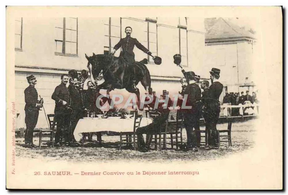 Saumur — Letzter Gast oder das unterbrochene Mittagessen — Fr. Woleker, Foto, Saumur abgegeben - Vorderseite