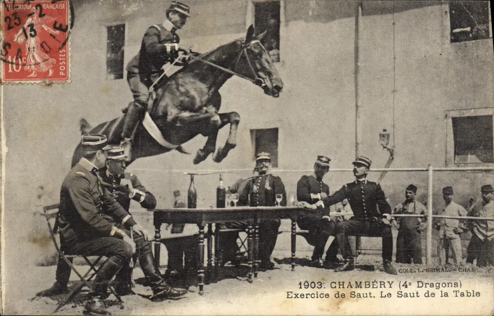 Chambéry — Sprung vom Tisch — L. Grimal, Chambéry - Vorderseite