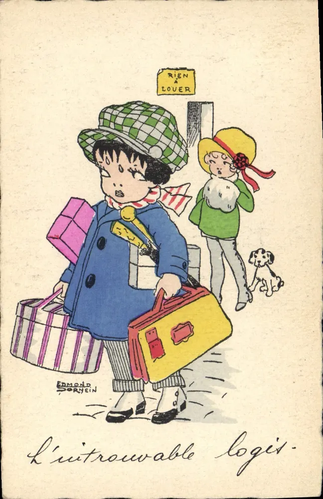 Das unfindbare Zimmer — Zeichnung von Edmond Doryein — Verlag nicht sichtbar - Vorderseite