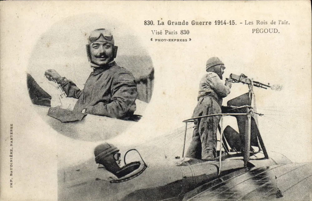 Pégoud — Die Könige der Luft — Visé Paris 830 — Phot-Express - Vorderseite