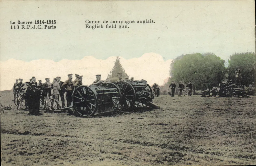 Englisches Feldgeschütz — Der Krieg 1914-1915 — 113 R.P.J.C. Paris - Vorderseite