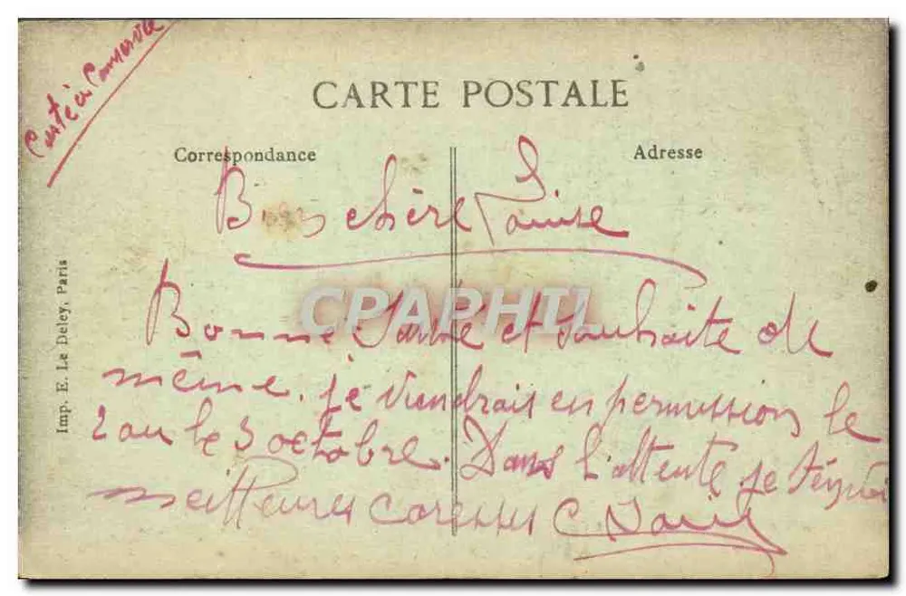 Madagaskar — Ein Taufritual nahe einem 75 — Sammlung A. B. Kriegsserie 1914-17 - Rückseite
