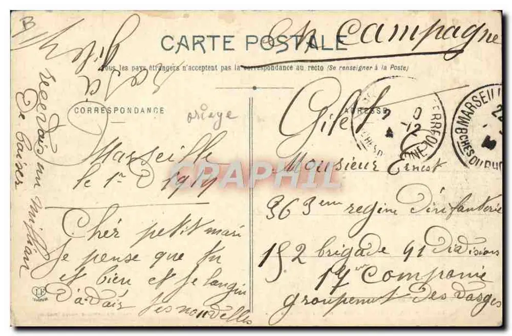 Massat - Grupo de Liadoures — Fototipia Larouche Frères, Toulouse - Verso