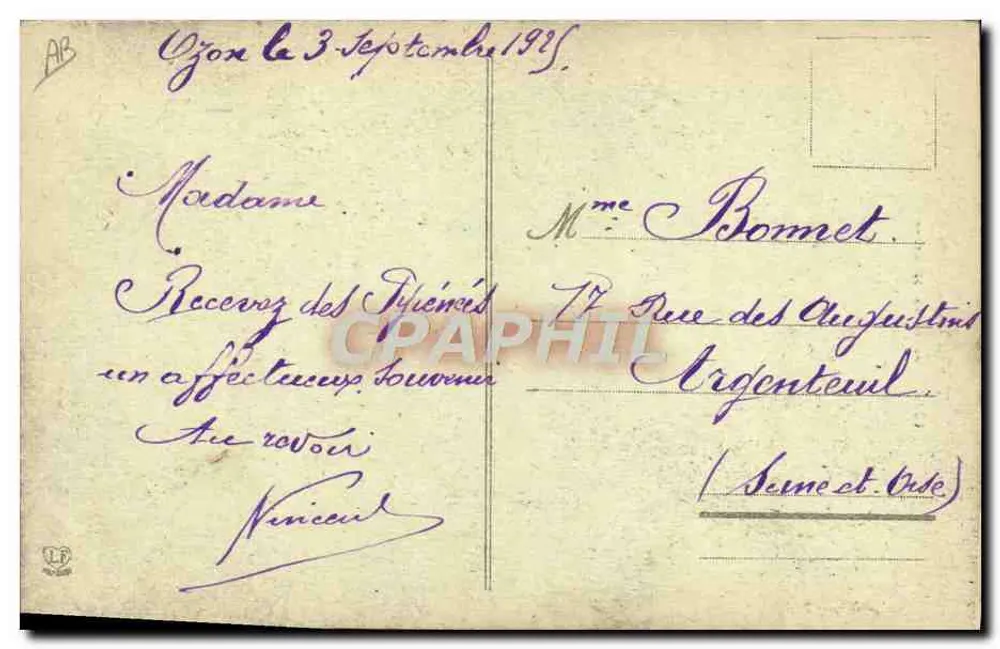 Patre na Montanha — Tipos Pirineus — Fototipo Labouche Frères, Toulouse, n°1312 - Verso
