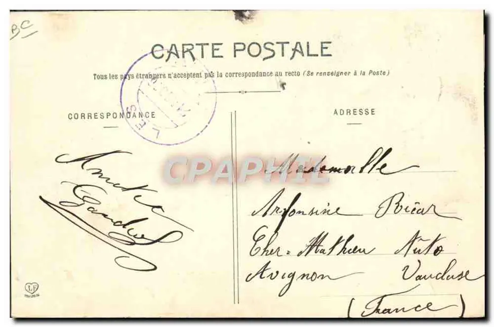 Luchon - Frau der spanischen Pyrenäen — Phototypie Labouche frères, Toulouse, n° 284 - Rückseite