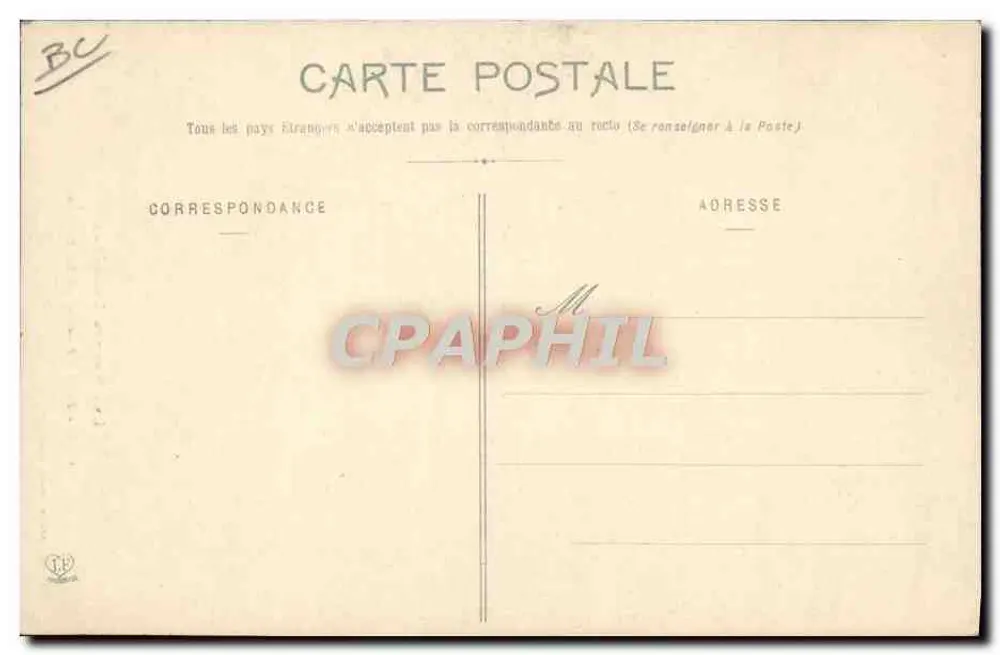 Junge Frau aus der Bigorre — Les Hautes-Pyrénées — Phototype Labouche Frères, Toulouse, Nr. 667 - Rückseite