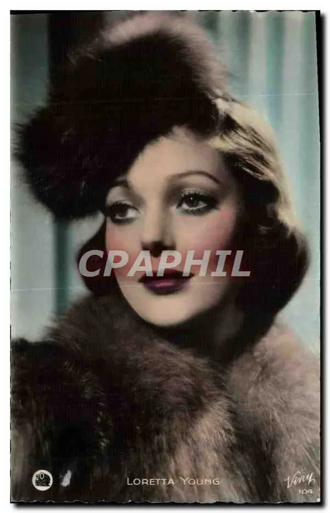 Loretta Young — retrato a cores — editor Viny, n° 104 - Frente
