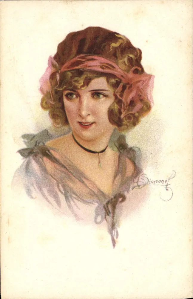 Junge Frau — Portrait — Simeone, Nr. 896-4 - Vorderseite