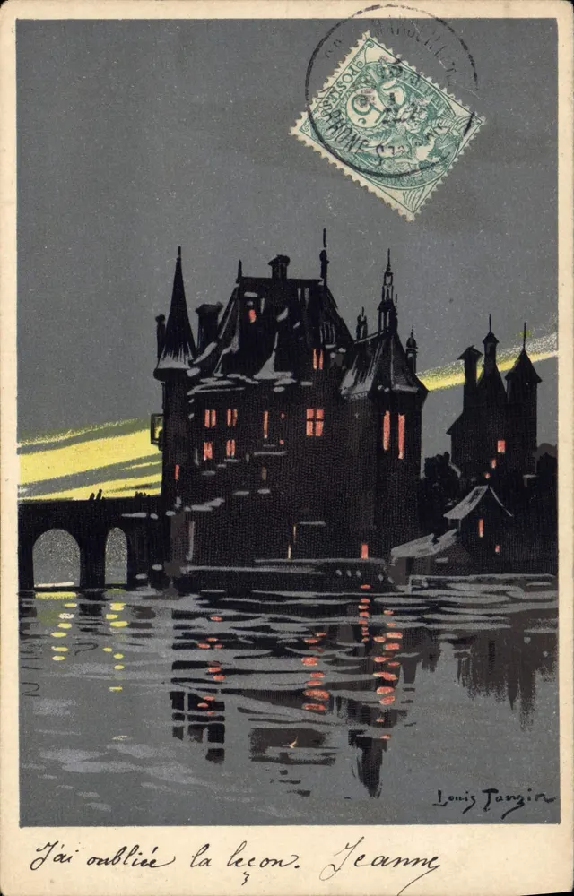 Castelo ao entardecer — Louis Tangin — editor não visível - Frente