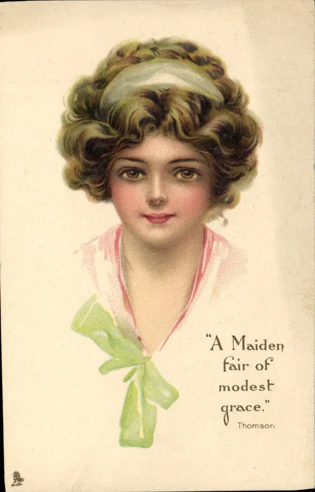 Junge Frau von schlichter Grazie — Thomson — Tuck's Post Card, Serie 110 - Vorderseite
