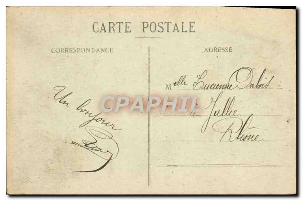 Fontäne Saint-Alyre — Auvergne-Typen — Clermont-Ferrand — Illustriertes Auvergne - Rückseite
