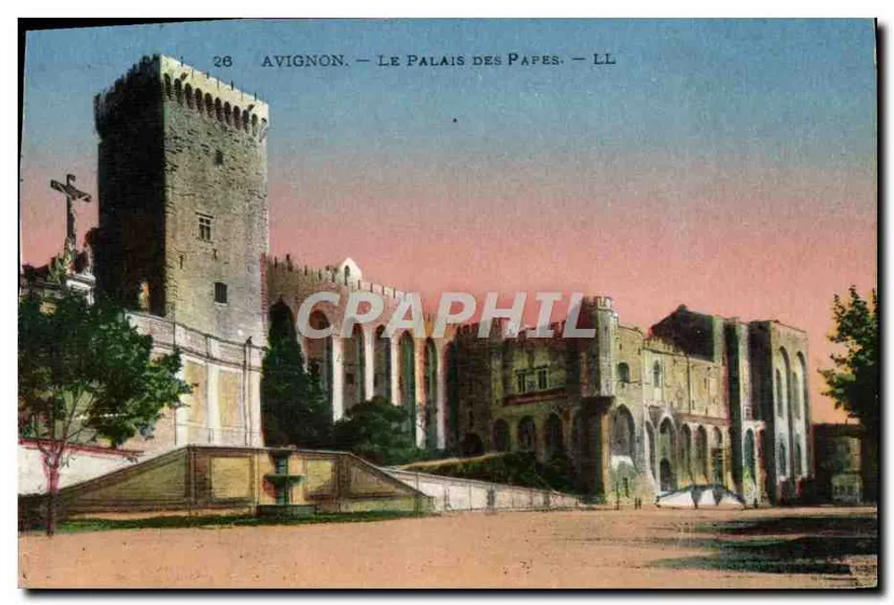 Avignon — O Palácio dos Papas — LL - Frente