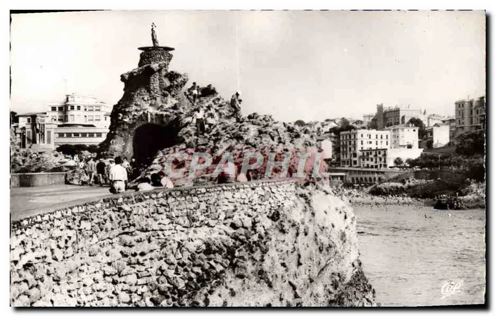 Biarritz — Felsen der Jungfrau und Altstadt — Réal-Photo - Vorderseite