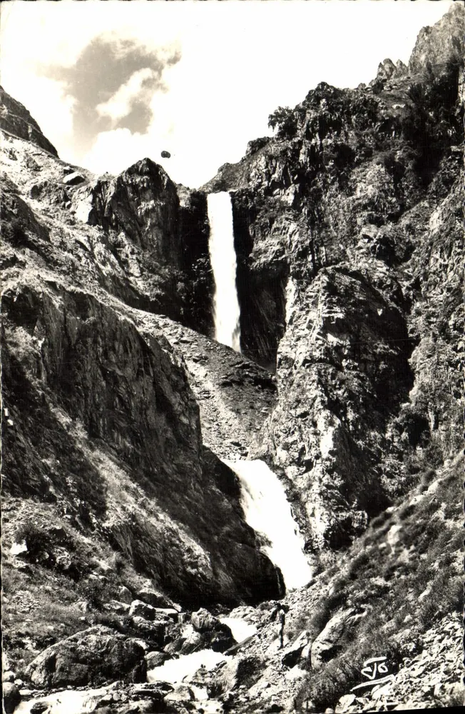 Les Alpes — La cascade de Combefroide — ABEL, Éditeur, GAP - Frente