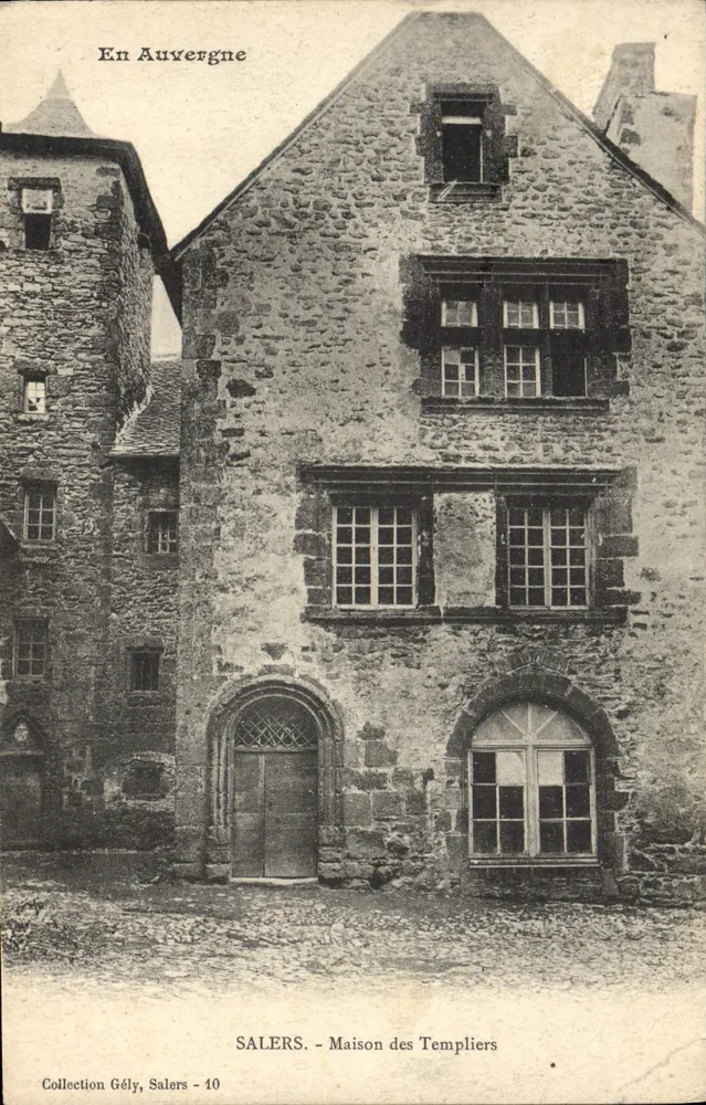 Salers - Casa dos Templários — Coleção Gély, n°10 - Frente