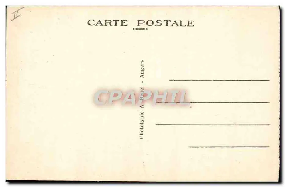 Poitiers — O Templo São João — Phototype A. Bajel, Angers - Verso