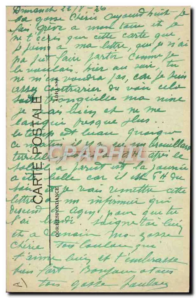 Sanatório de Monbran — Refeitório — Fototipia Perrel, Agen - Verso