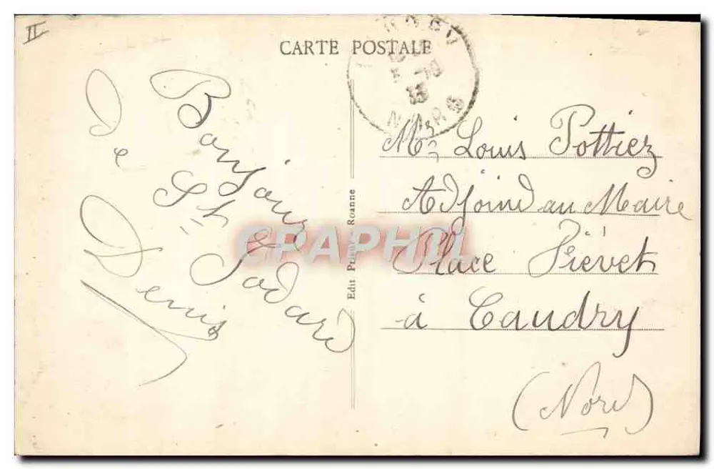 Sanatório de SAINT-JODARD (Loire) — Visão das Cura — Edit. P. Roanne - Verso