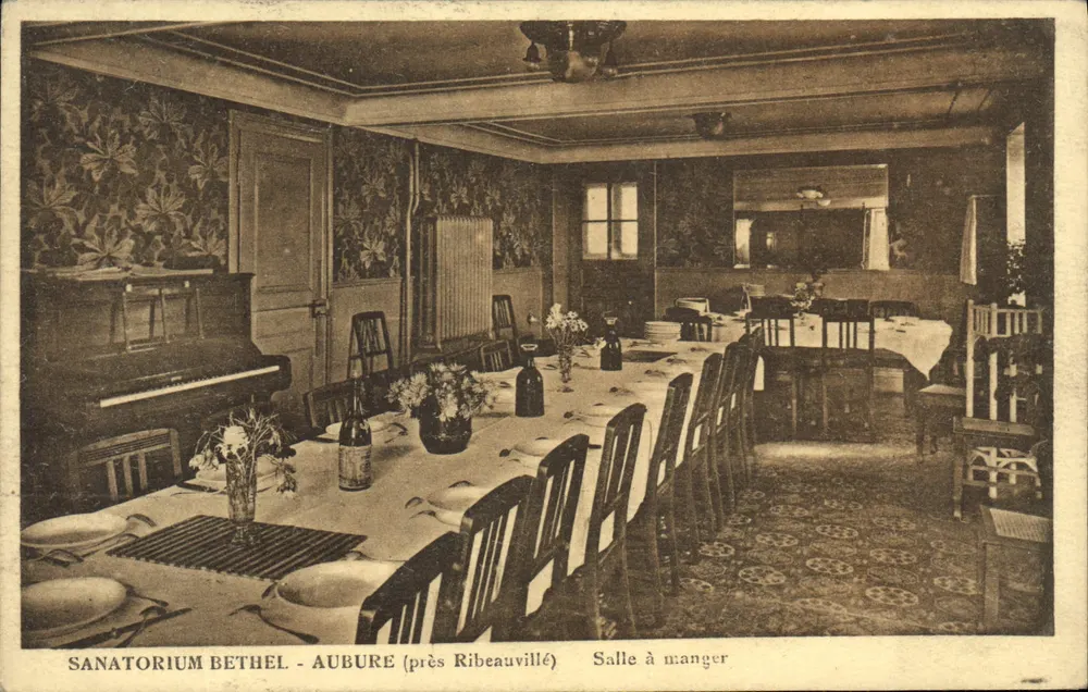 Sanatorium Bethel - Aubure (bei Ribeauvillé) — Speisesaal — unbekannter Verleger - Vorderseite