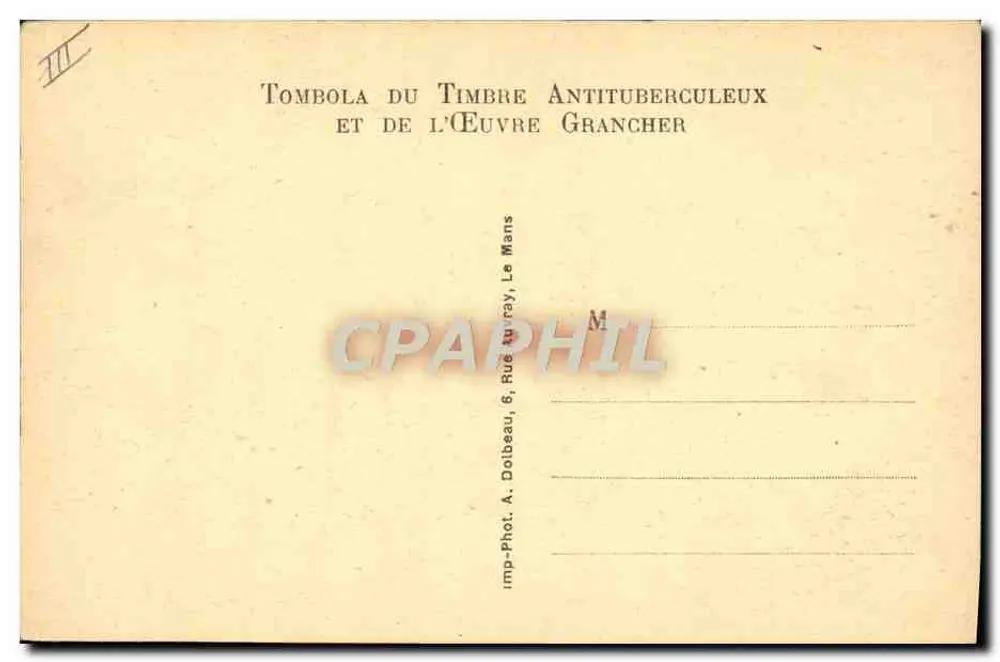 Sanatório de Parigné-l'Évêque — Cozinha — Associação de Higiene Social e Prevenção Antituberculosa da Sarthe - Verso