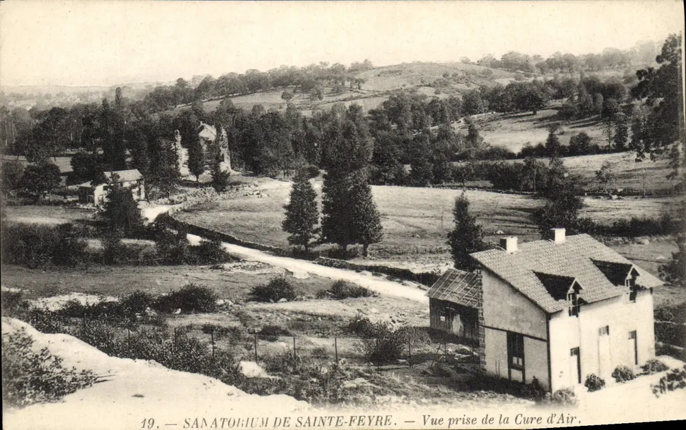 Sanatorium de Sainte-Feyre — Blick vom Cure d'Air — Nr. 19 - Vorderseite