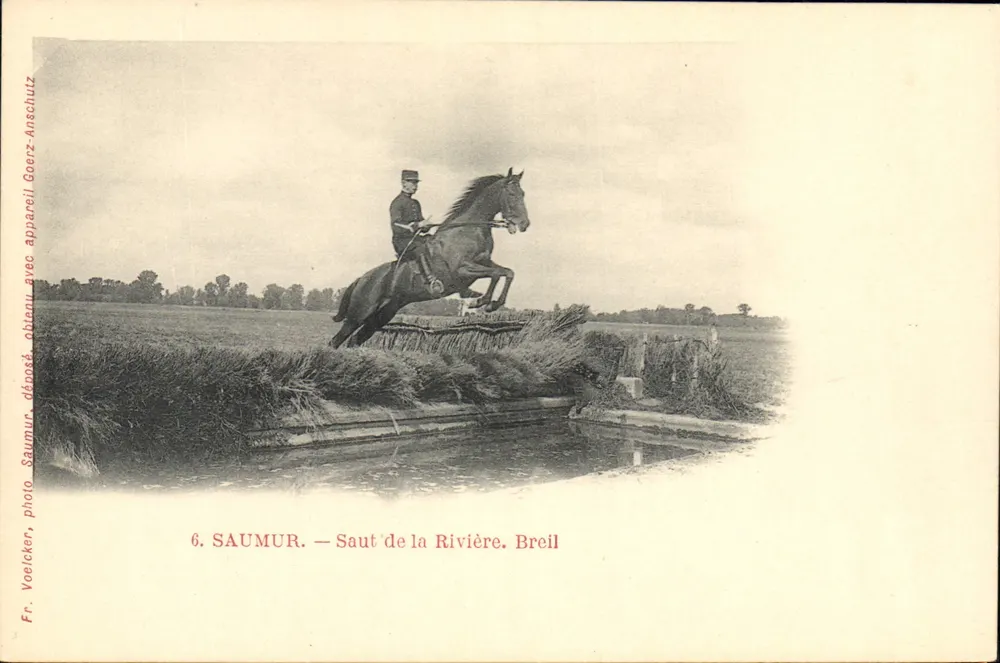 Saumur — Sprung über den Fluss — Fr. Voelcker - Vorderseite