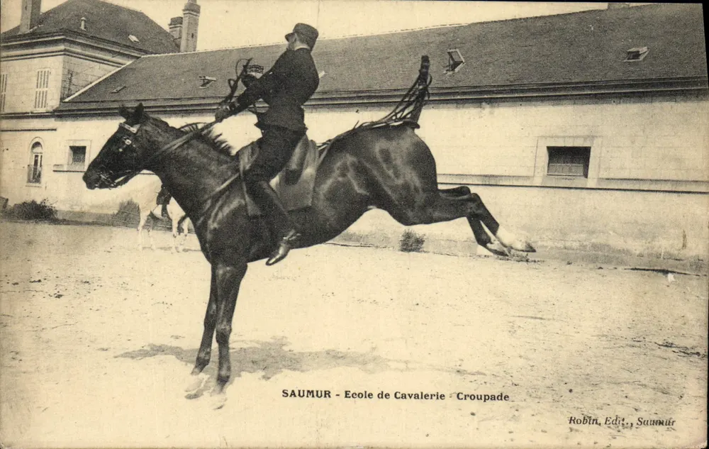 Saumur - Reitakademie - Croupade — Robin, Verlag, Saumur - Vorderseite