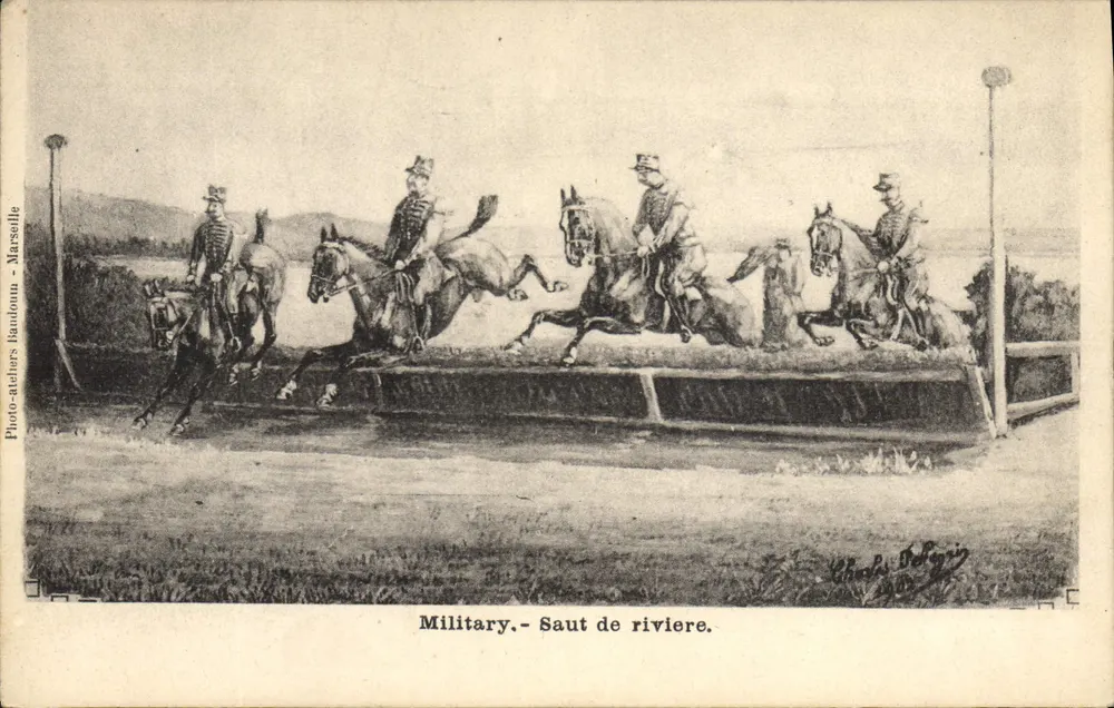 Flussprung — Militär — Photo-ateliers Haudoum - Marseille - Vorderseite