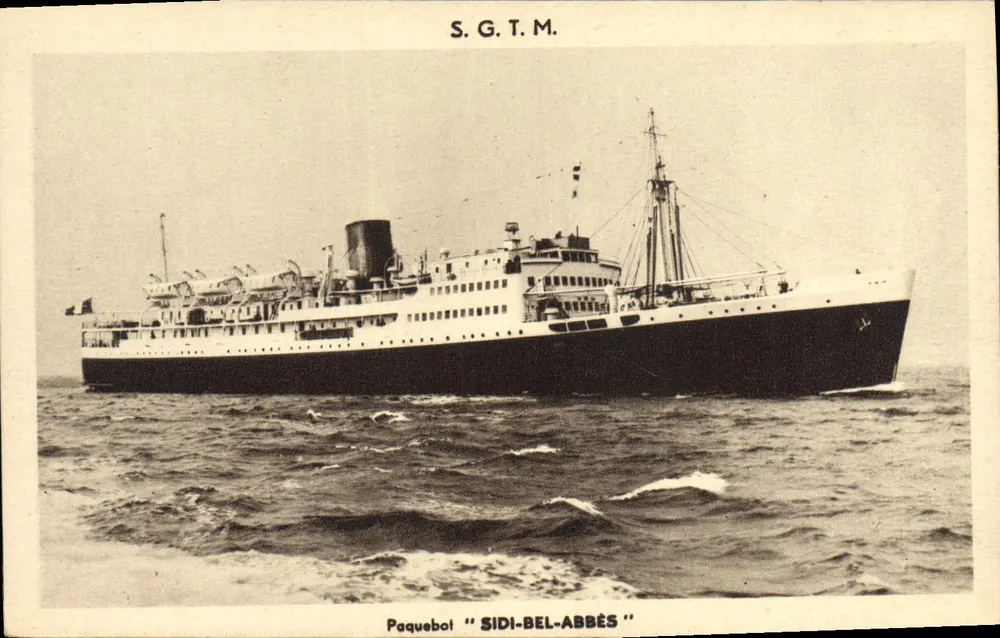 Dampfschiff "SIDI-BEL-ABBÈS" — S.G.T.M. — Dampfschifffahrts-Gesellschaft - Vorderseite